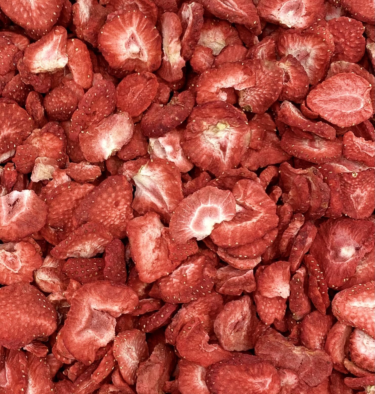 Gevriesdroogd fruit - Gevriesdroogde Aardbeien Schijfjes