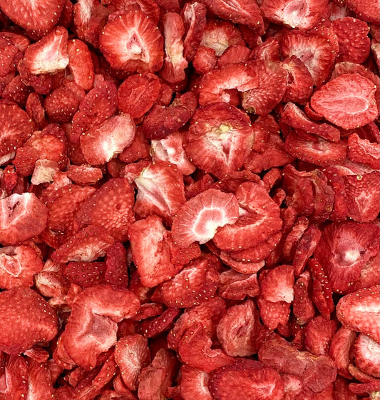 Gevriesdroogd fruit - Gevriesdroogde Aardbeien Schijfjes