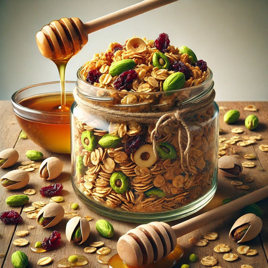 Pistache honing granola