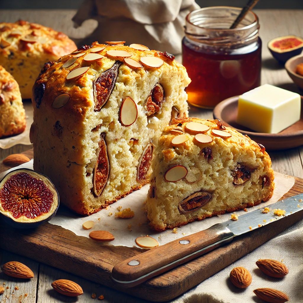 Amandel vijgen scones