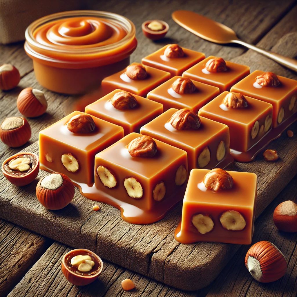 Hazelnoot karamel fudge