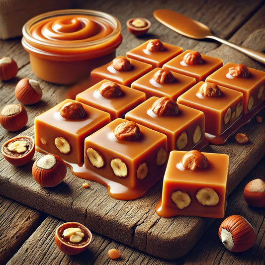 Hazelnoot karamel fudge