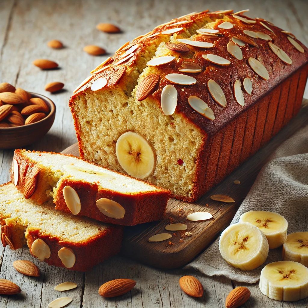 Amandel bananenbrood