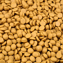 Overheerlijke chocolade druppels gold.